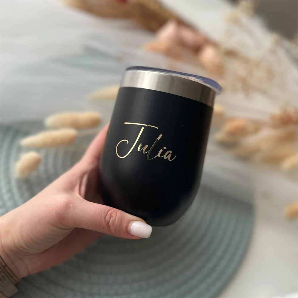 Personalized Vinyl Name Stickers Custom Wedding Party Stickers Favors and Decor For Gift Box Birthday Water Bottle Glasse Cup
