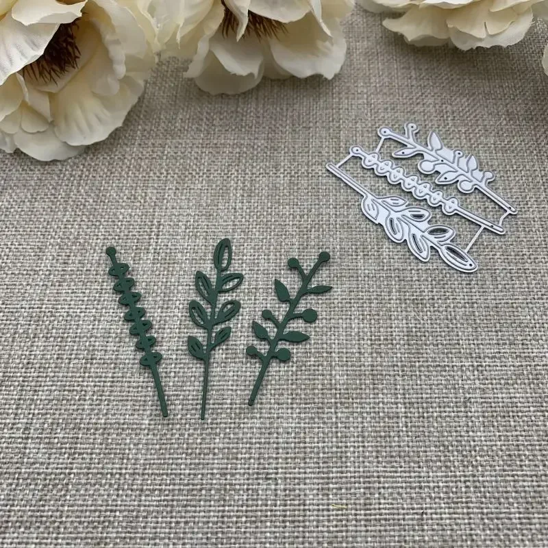 3Pcs Leaf Strip Met…