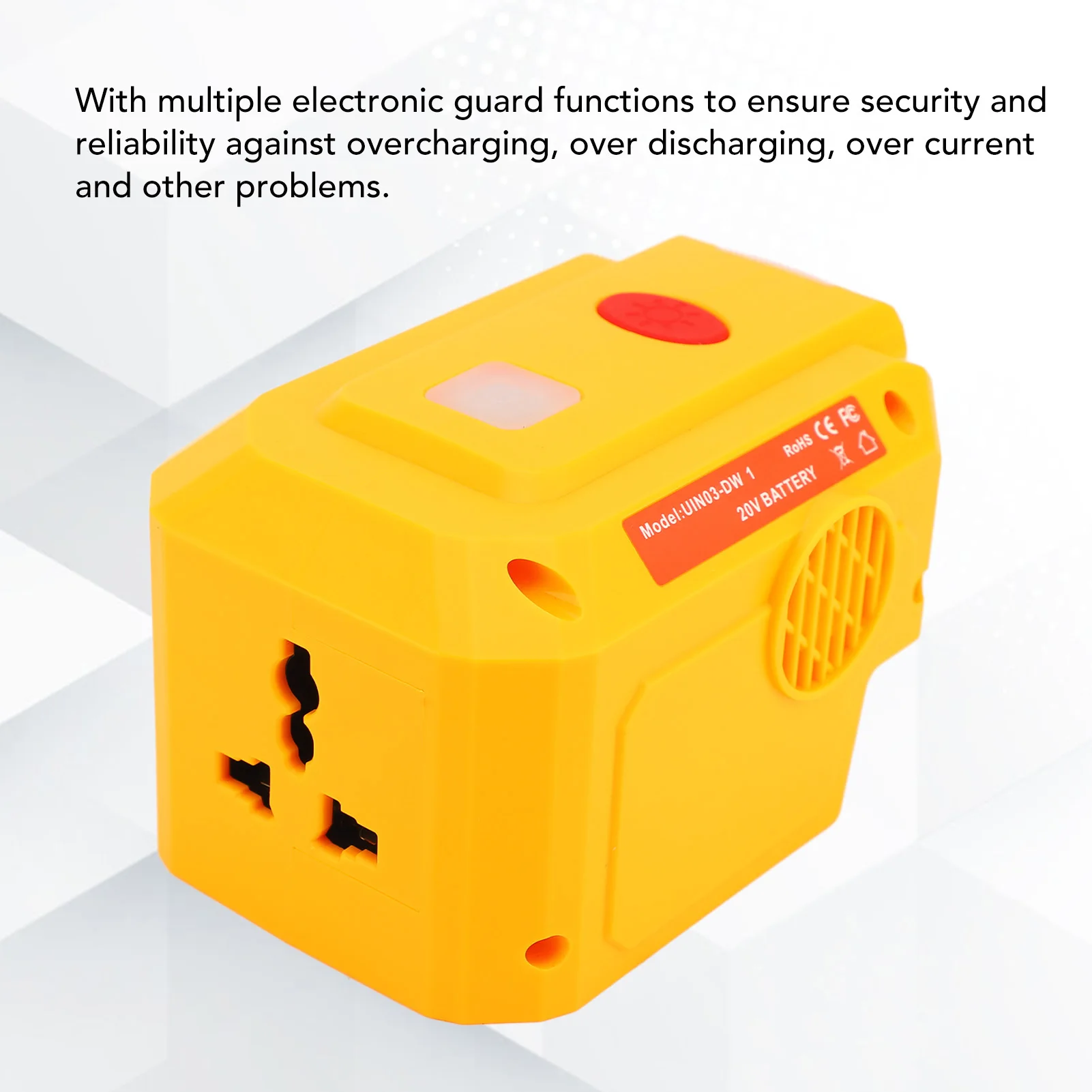 Power Inverter Portable Power Supply Inverter Easy Operating PD3.0 and Type C Interface Compact Wide Application for Household