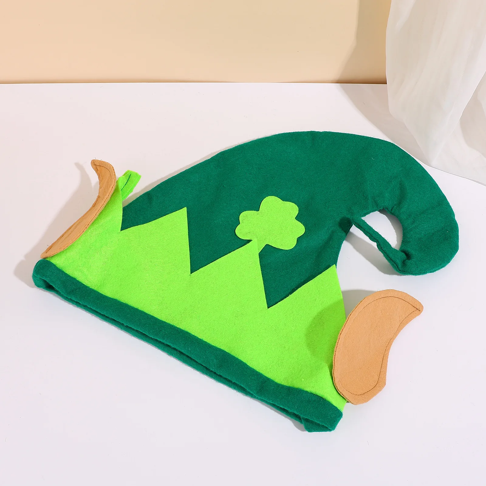 Festival irlandês dia de são patrício chapéu verde cosplay irlanda três folhas trevo elfo headpiece boné carnaval festa traje adereços