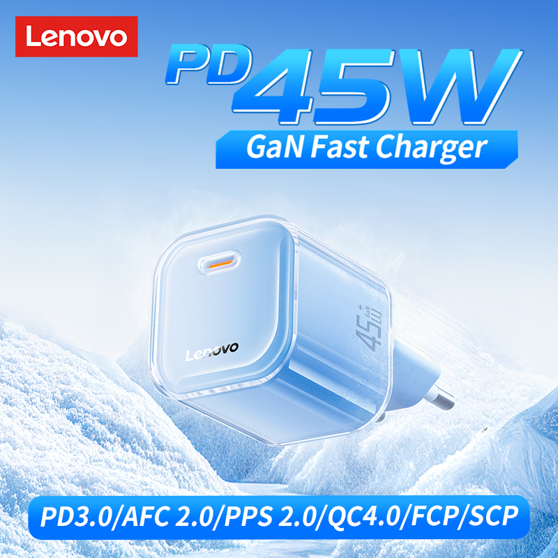  Lenovo for samsung charger 45W GaN Charger Fast Charging PD3.0 PPS QC4.0 USB C for iPhone 17 16 15 Pro Max iPad Xiaomi Tablet 