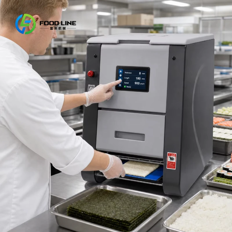 Customized Sushi Rice Sheeter Rice Spreader Commercial Sushi Equipment Automatic Sushi Roll Making Machine Rice Sheet Machine