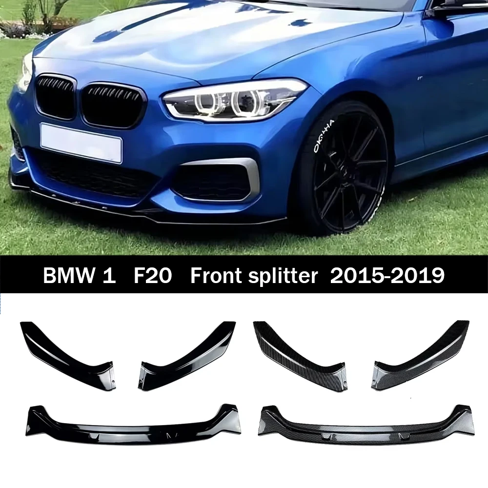 2015-2019 BMW F20 F21 Maxton Style Front Bumper Lip Splitter Spoiler For 1 Series 118i 118d 120i 120d M-Pack
