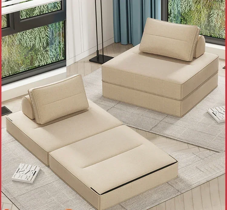 Cheap And Fine Foldable Sofa Bed Dual-Use Single Sofa Tofu Square Module Units Tatami Lounge Sofa Chair
