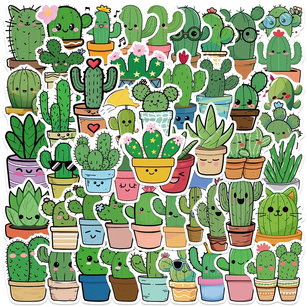 

10/50PCS Ins Style Cactus Stickers Graffiti for VSCO DIY Water Bottle Scrapbook Laptop Pad Phone Luggage Scrapbooking Helmet