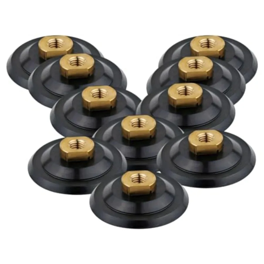 

4 Hook and Loop Rigid Thick Backer Pads for Grinders to Attach Polishing Pads Black High Durability and Secure Fit