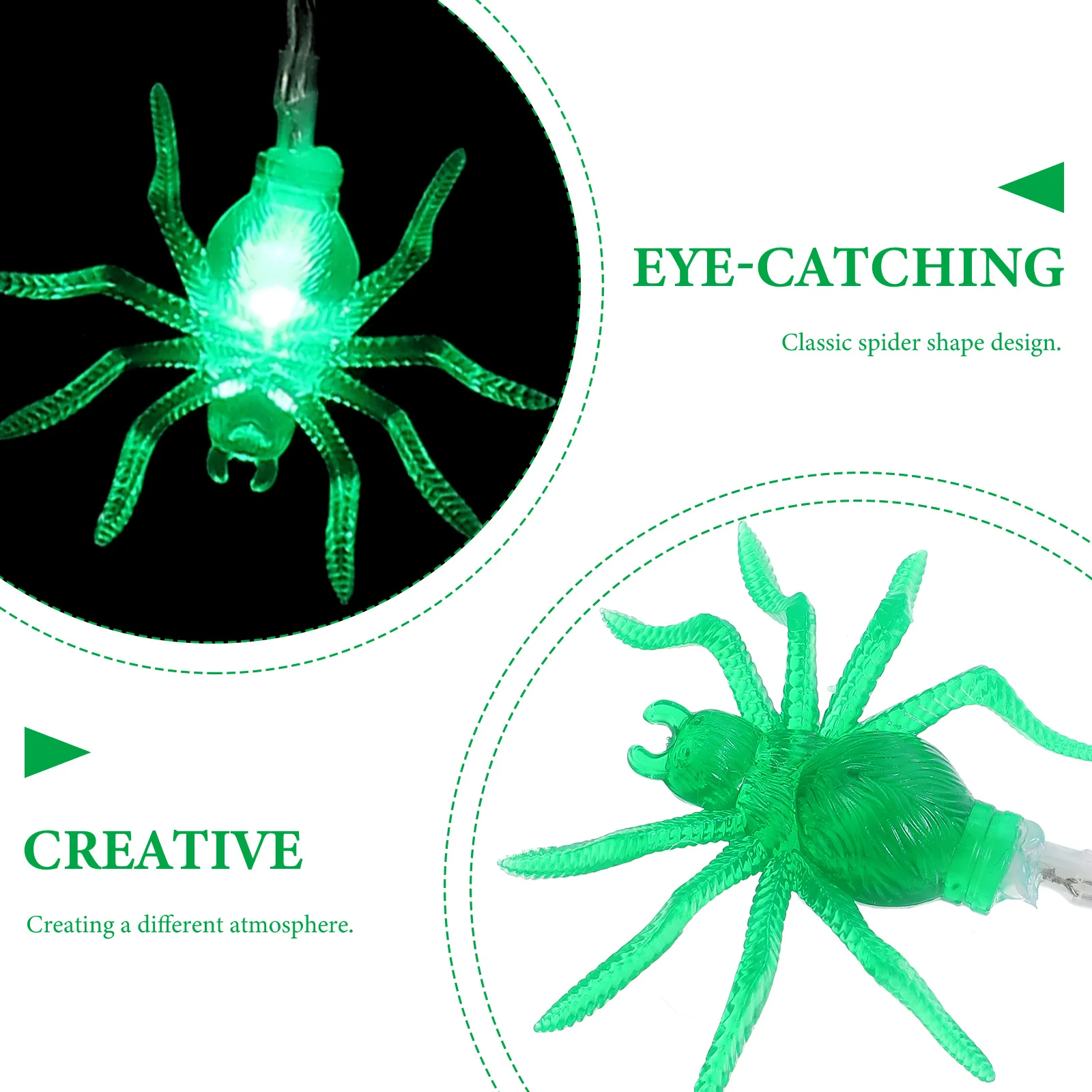

Led String Light Spider Design Halloween Decoration Powered Party Lights For Home Festival Ambiance, Halloween Spider