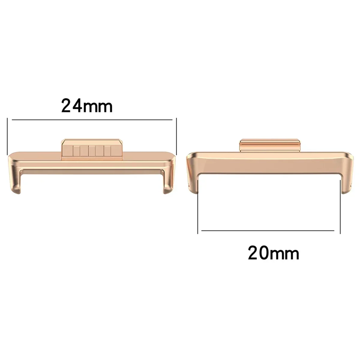 20mm 22mm 1Pair Adapter for Huawei Watch Fit5 4 3 Strap Connector Bracelet Stainless Steel Fit4Pro/5Pro Band Adapter Accessories