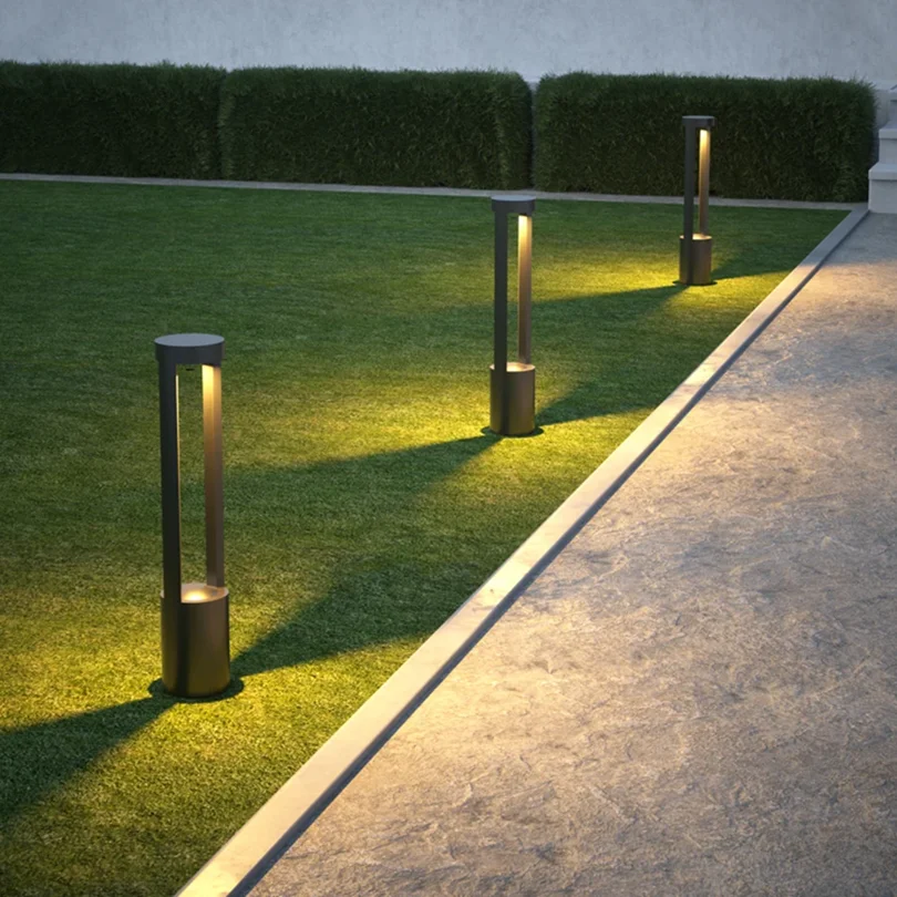 85-265V / 12V Led Bollard Light 15W Outdoor Landscape Lawn Lamps Villa Garden Courtyard Stand Pole Light Park Community Lighting