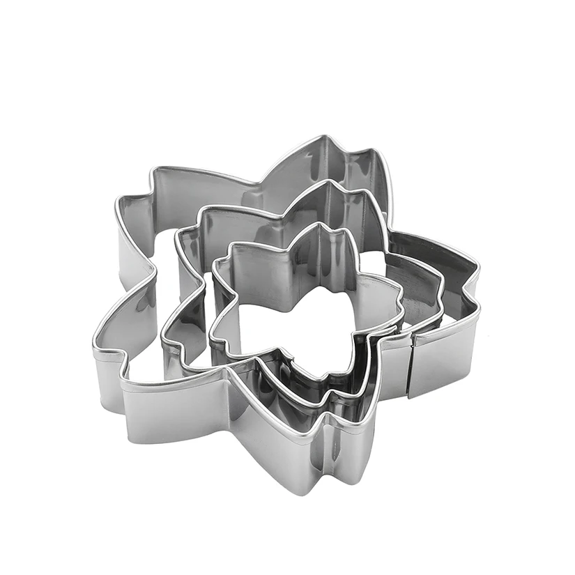 Rose Sakura Peony Carnation Petal Leaf Cutters Set Stainless Steel Fondant Cake Cookie Decorating Tools