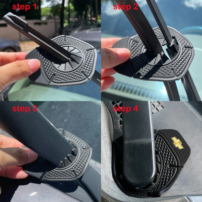 Car Windshield Wiper Silicone Dust Protection Bottom Cover For Chevrolet Cruze Aveo Captiva Lacetti Accessories Car Styling