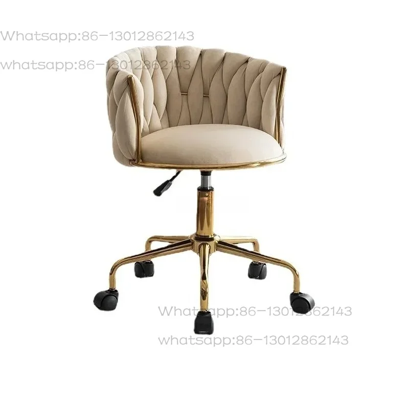 Makeup Chair, Bedroom Dressing Stool, Home Dressing Table Chair, Golden Nail Art Chair, Computer Chairs, Book Desk and Chairs