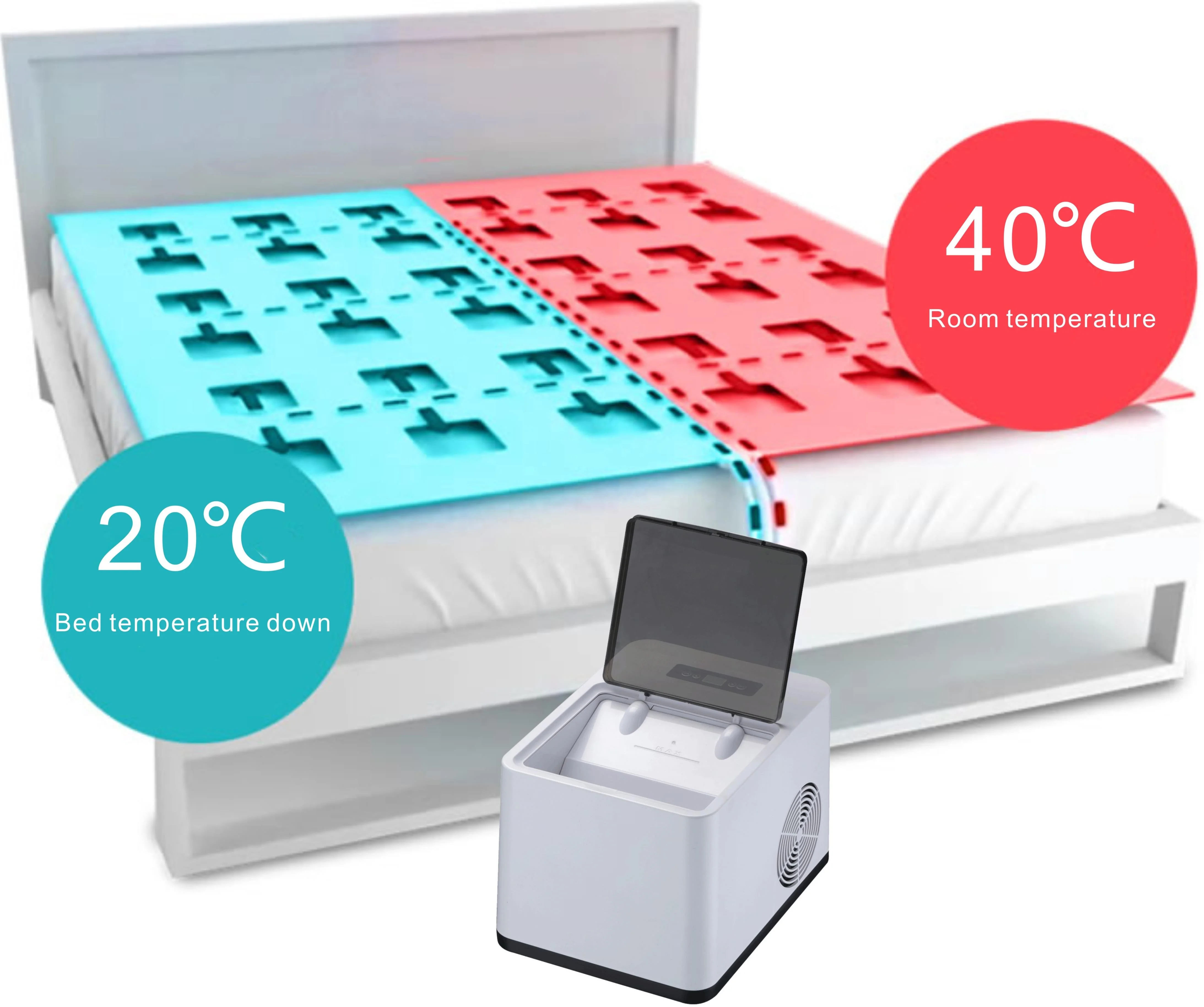 Temperature Adjustable Compressor Cooling,Water Cooling Body Mattress Sofa cooler