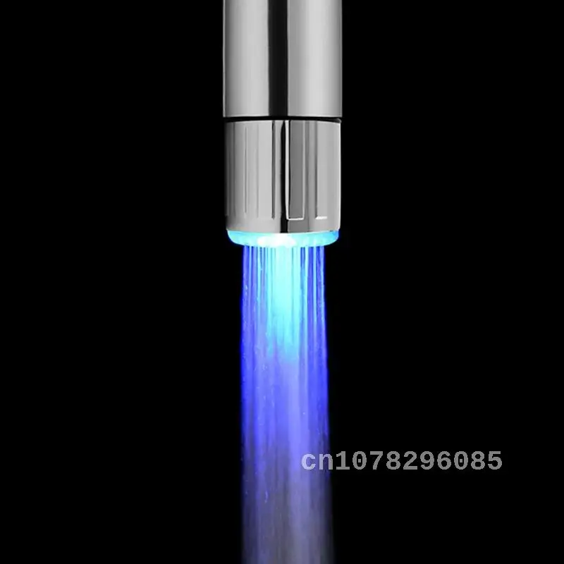 Water Faucet with LED Light, Temperature Sensor, Tap Glow, Lighting Shower, Spraying, Kitchen, Bathroom, Drop Shipping, Sale