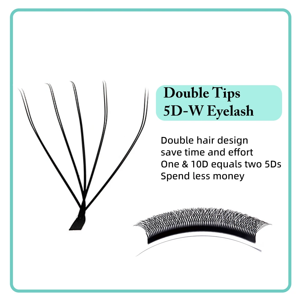 Yelix 10D-W Shaped Eyelash Extension Double Layer 5D W Lash Premade Fans Egyptian Volume 6D 7D 8D Eyelashes Individual Lashes