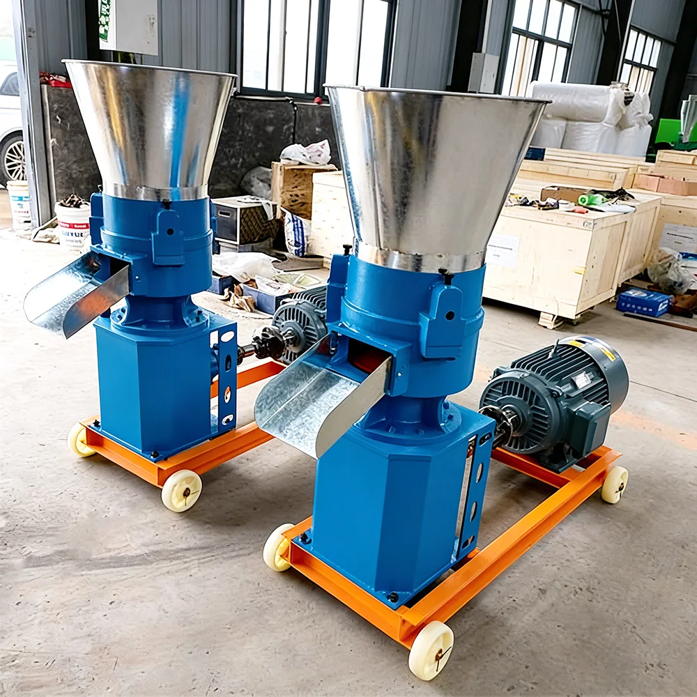 Three Rollers Feed Pelletizer Feed Pellet Machine with Stable Running Long Service Life for Chicken Fish Animal Livestock
