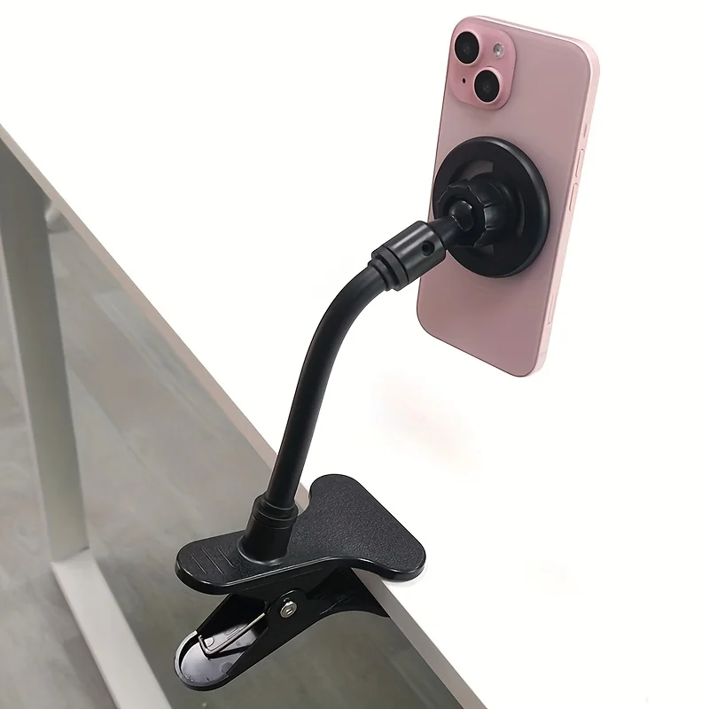 Magnetischer Handyhalter mit Clip, 360° ° Drehbarer Universalständer für Handys, ideal für Online-Lernen und am Schreibtisch – Detail 3