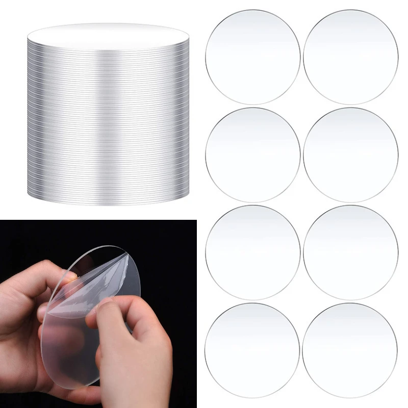 50/100PCS Clear Acrylic Round Blank Board 10cm Round Acrylic Disc For Art Project Painting Kids DIY Craft 2/3/4 Inch 2mm Thick