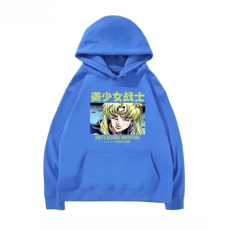 

Свитер с капюшоном Sailor Moon Trend Explosion совместного бренда JOJO's Wonderful Adventure, осенне-зимняя двумерная одежда для пар