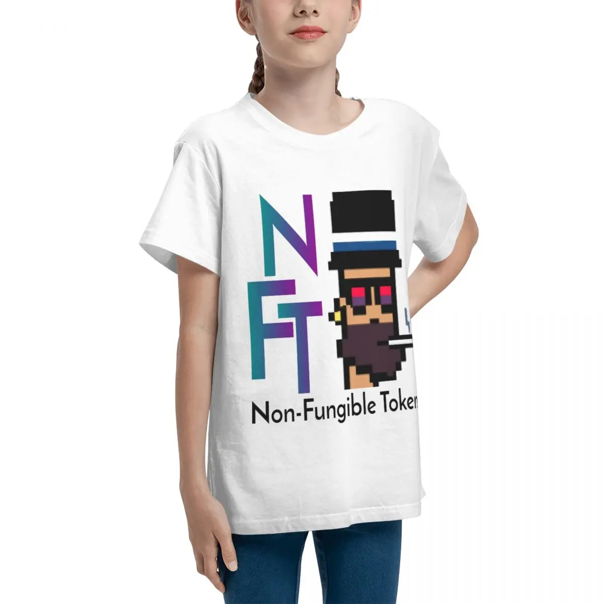 الكبار قصيرة الأكمام الأساسية تي شيرت ، Nft الفن الراحة ، الفانك ، عالية الجودة ، Teeanger جديدة ، الفانك للبيع #2