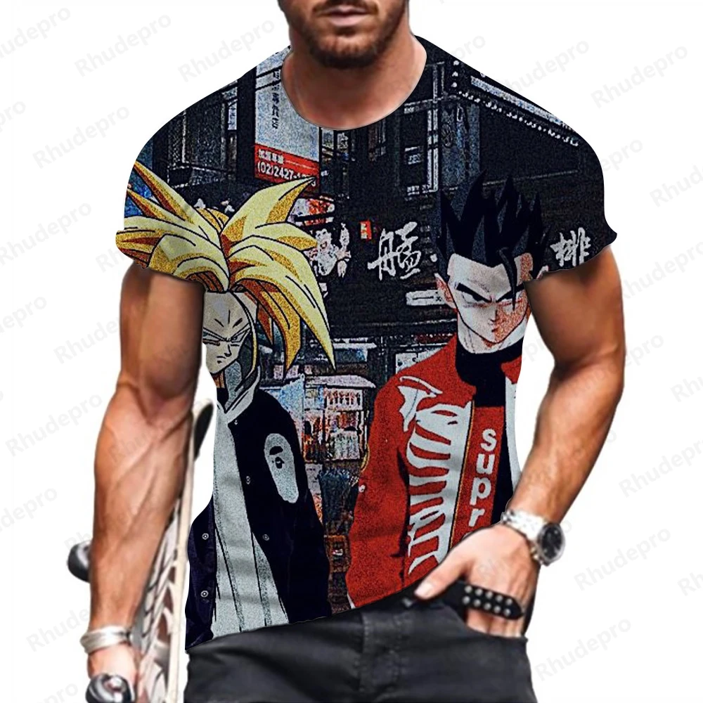 Abbigliamento uomo Essentials Dragon Ball Z Goku Super Saiya t-shirt da uomo Fashion top New 2023 Trend Shirts Vegeta Y2k manica corta