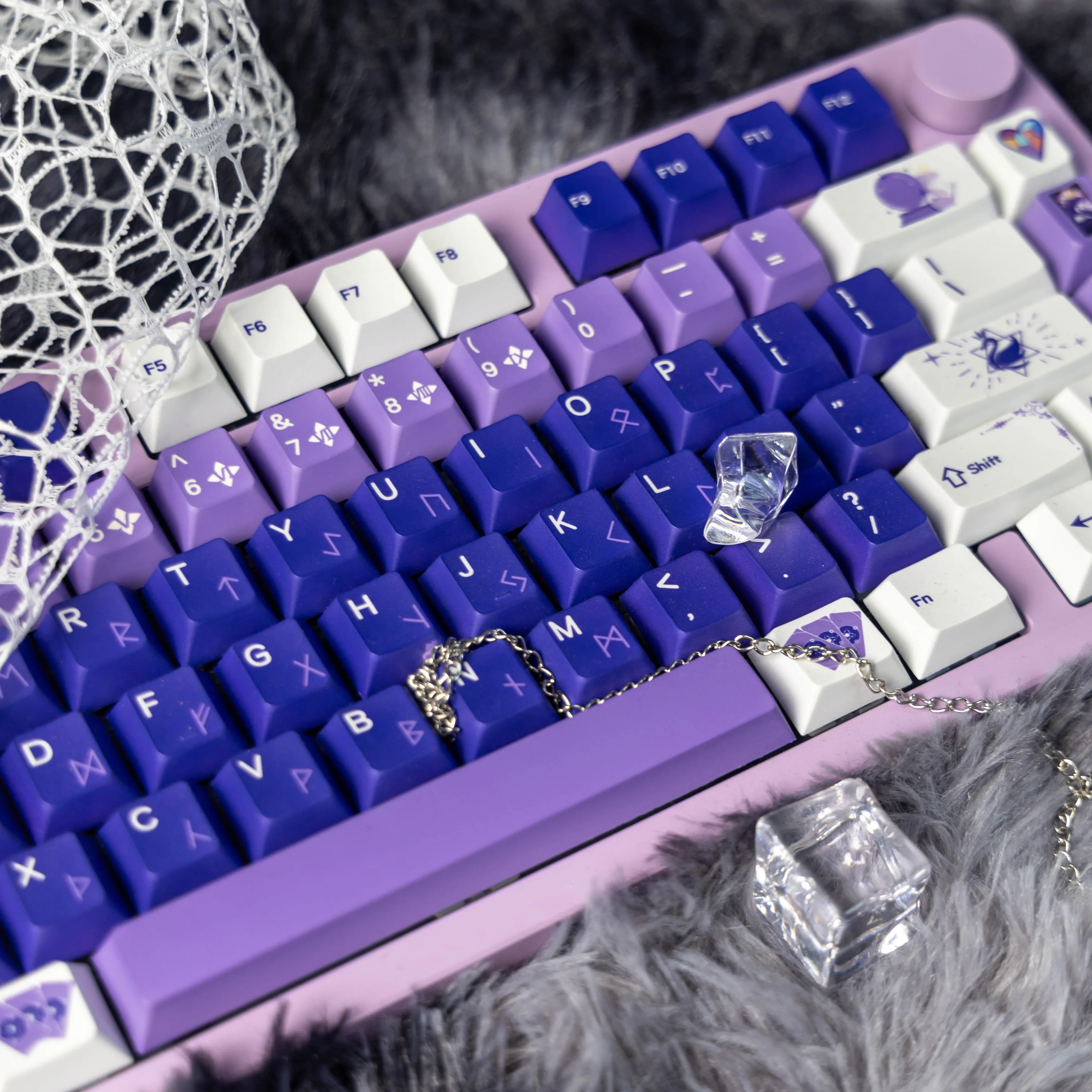 black-swan-keycap-143-keys-original-height-five-sided-sublimation-high-content-pbt-keycap