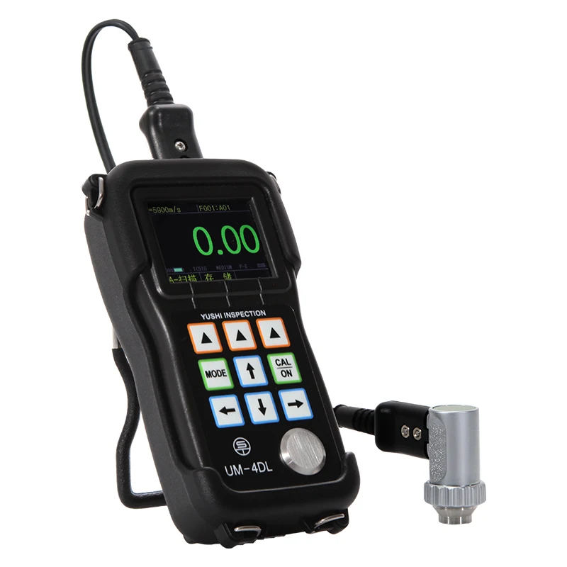 

NDT UT Inspection Ultrasonic Thickness Measurement YUSHI Ultrasonic Thickness Gauge UM4DL With Color Scree Live A-scan Snapshot