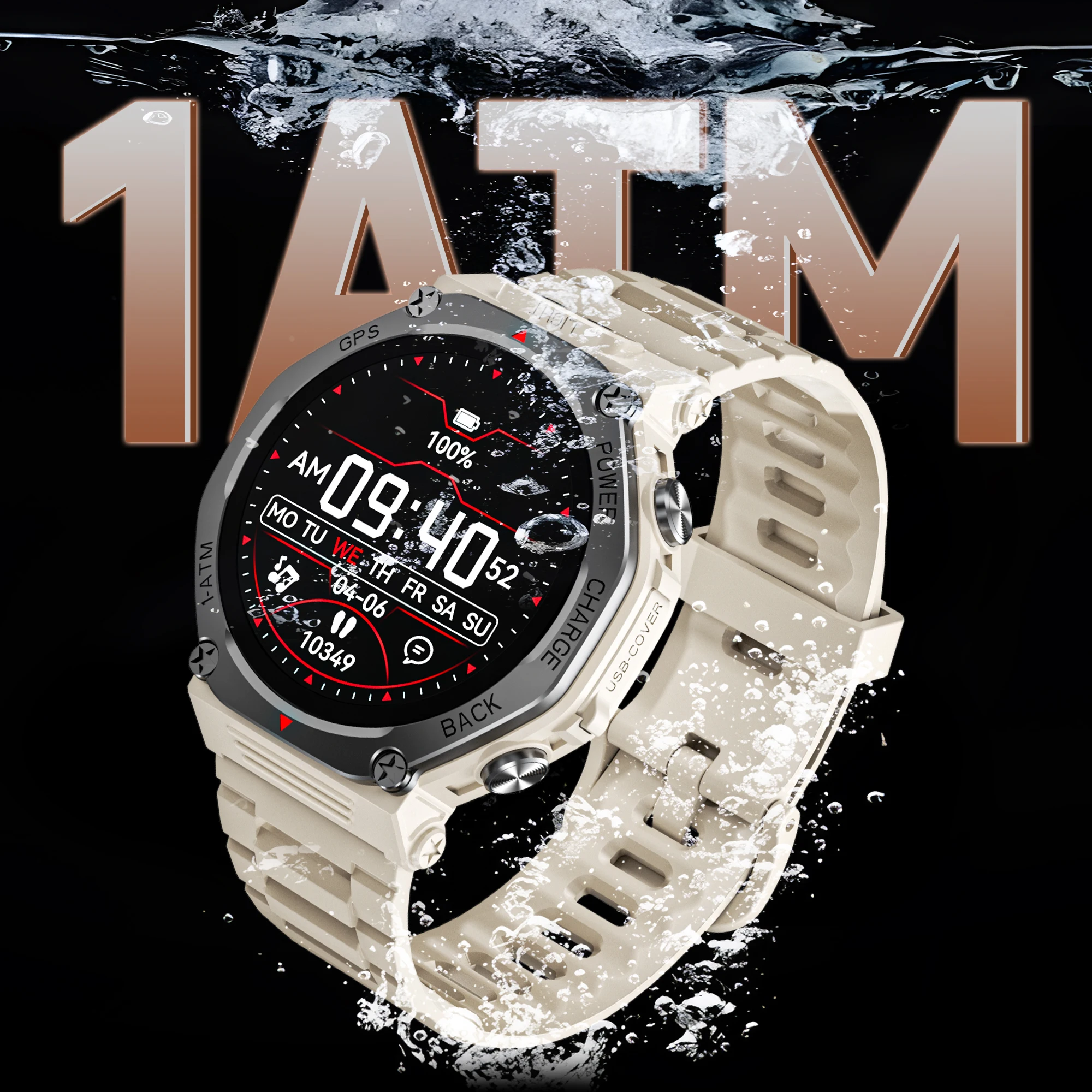 2025 novo smartwatch gps para android/ios assistente de voz 1200mah bateria grande chamada sem fio forte lanterna esporte relógio para mim