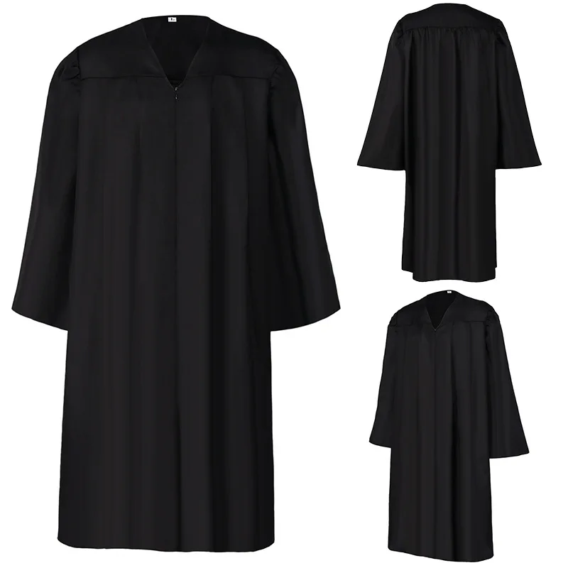 Pastor Robes Clergy Cassock Priest Costume Bishop Christian Catholic Tab Collar Church Soutane Pope Father Clothes Vestments