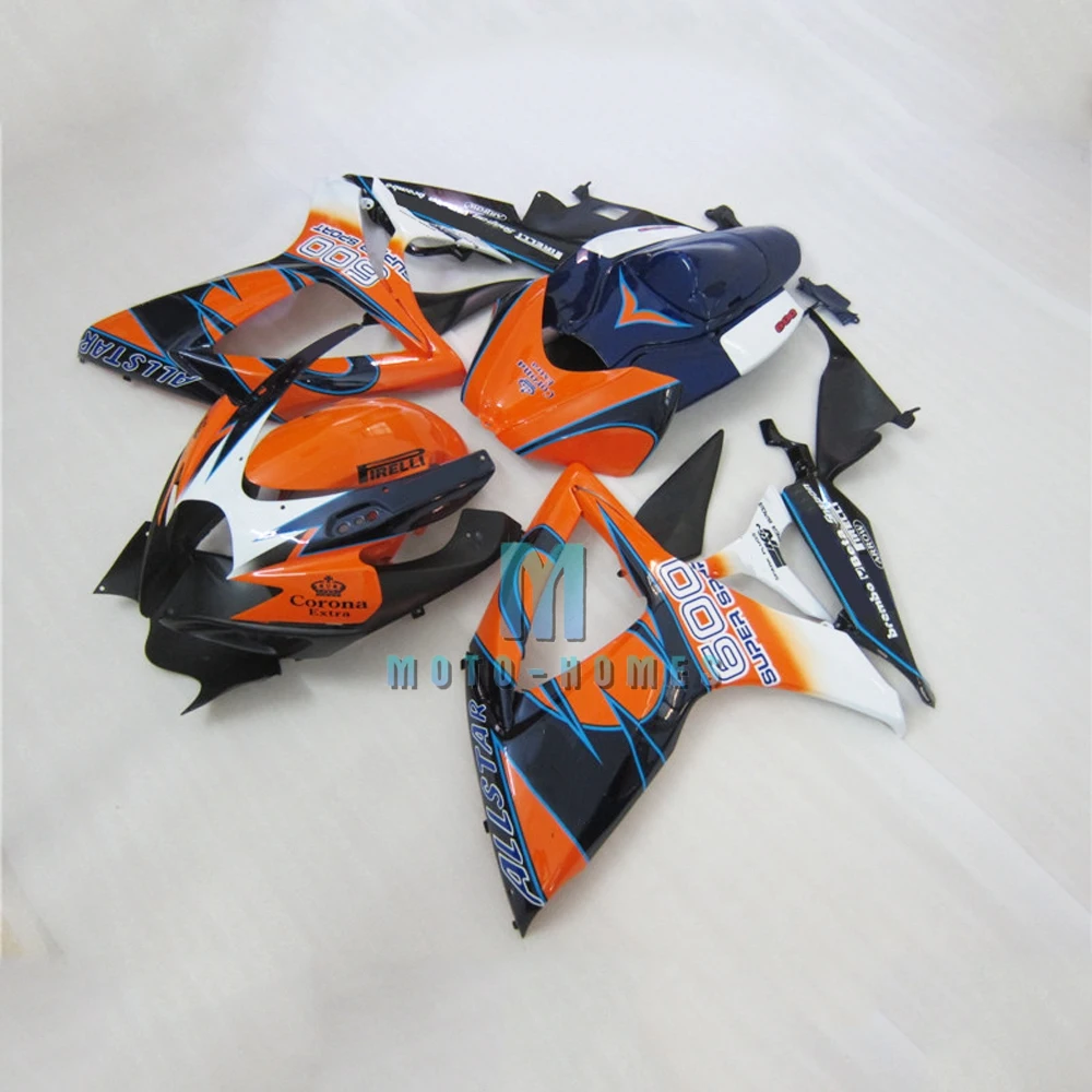 100% Injection Fairing Set for SUZUKI K6 GSXR600 GSXR750 2006 2007 GSXR 600 750 06 07 ABS Plastic Wrecked Rebuild Bike Bodykit