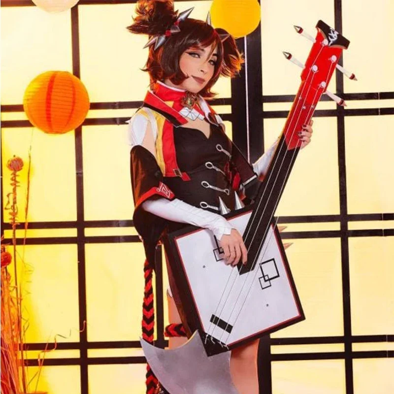 

Genshin Impact XINYAN Cosplay Costume Game Genshin Impact Cosplay Costume for Women Halloween Suit Sexy Outfit