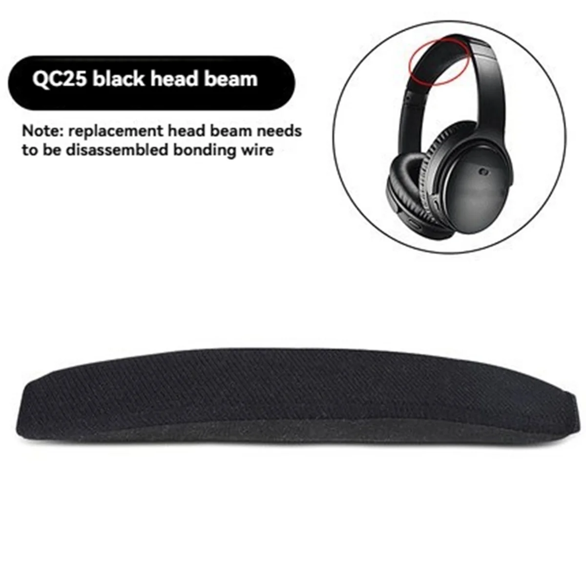 Replacement Headband for 35 Headphones Headband Pad Protective Cover for QC35