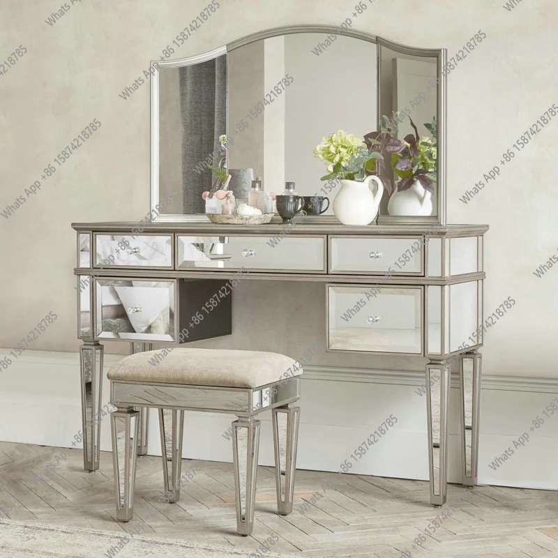 

Легкий роскошный комод из цельного дерева, современный простой шкаф для хранения в спальне, небольшой туалетный столик высокого класса