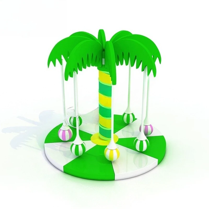 Electric Coconut Tree Turntable Soft Play Game Equipment Indoor  Playground Parts
