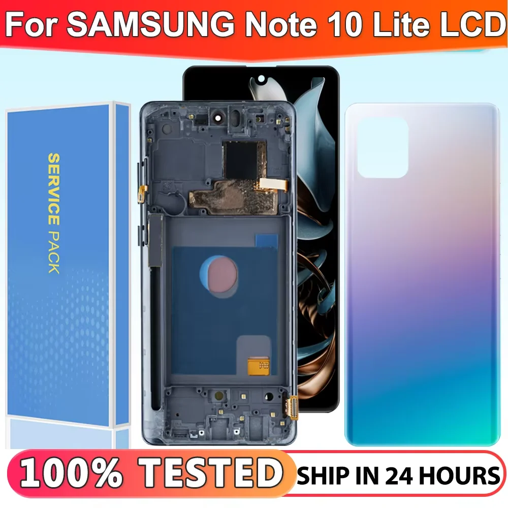 OLED Screen for Samsung Galaxy Note 10 Lite Lcd Display With Touch Screen Digitizer Parts For Samsung N770 N770F/DS N770F/DSM