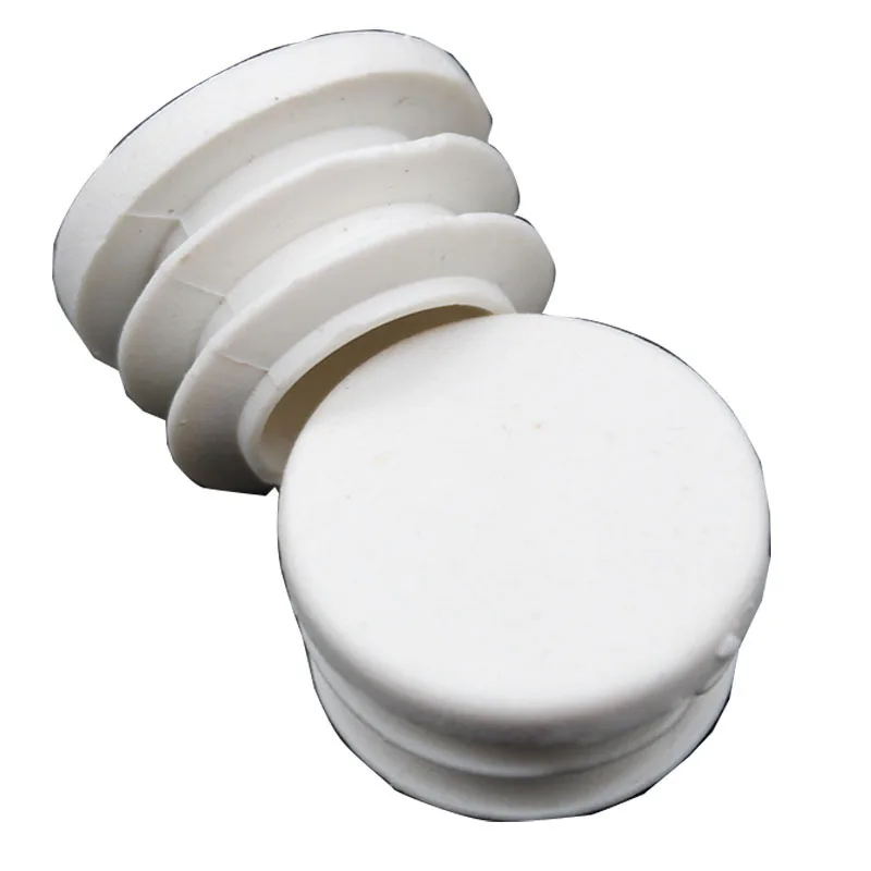 Bouchons de pied de meubles en plastique blanc, 10 pièces, Tube rond, bouchons de pied, embouts d\'obturation, protection anti-poussière