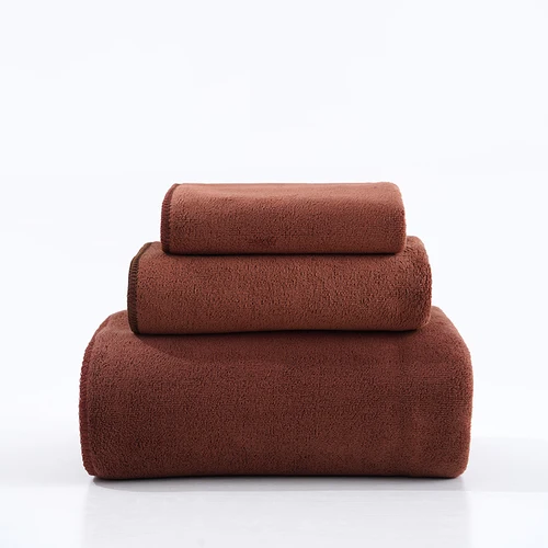 가정용 주방 세차용 다크 브라운 빠른 건조 수건, 극세사 얼굴 수건, 다목적 수건 청소, 2 개  Best5