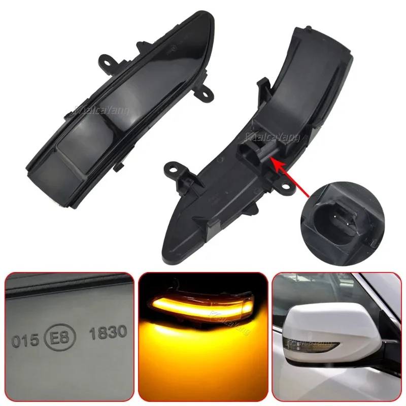 For Subaru Forester Tribeca Outback Legacy LED Dynamic Turn Signal Side Mirror Blinker Indicator Light Lamp