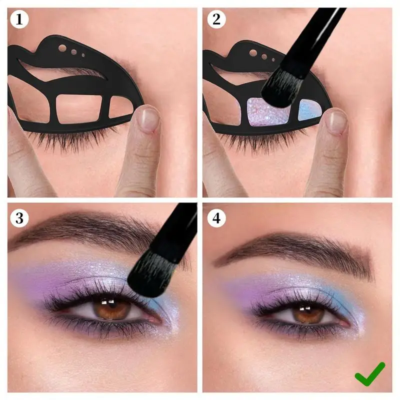Eyeshadow Stencil Tool Reusable Silicone Makeup Brow Stencil Easy To Use Eye Makeup Aid Eyeliner Eyelash Beauty Eyeshadow Tools
