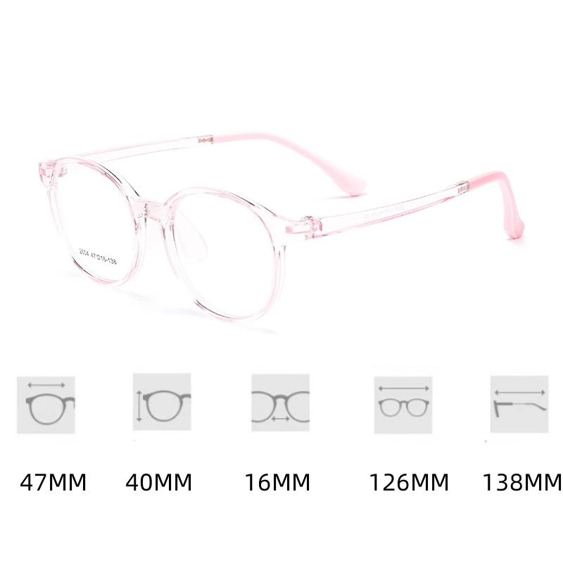 Firada Mode Mädchen Brillen Junge Vintage bequeme transparente Brillen optische Brille Rahmen Kinder 2604et