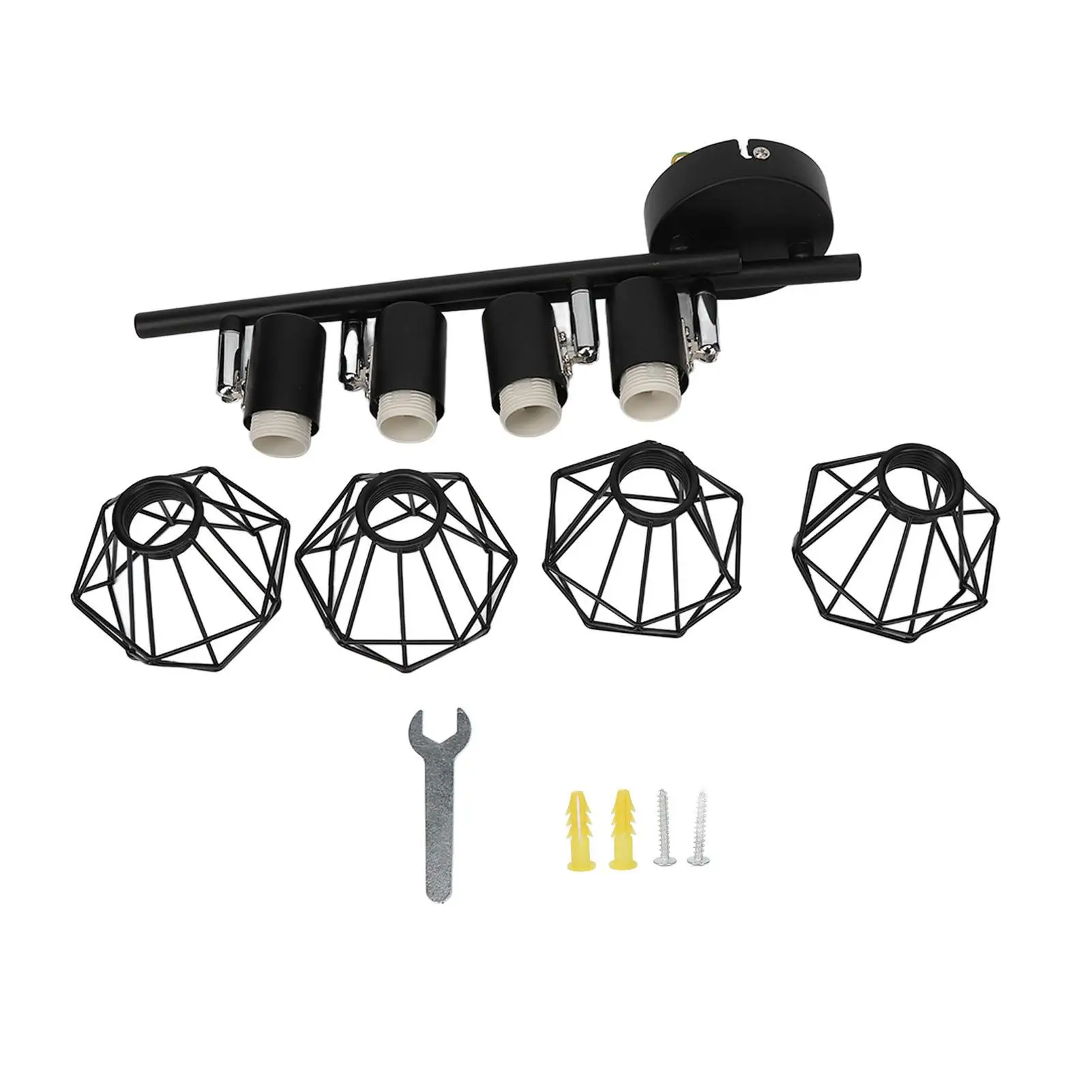 

Versatile Track Lighting Kit with Adjustable Heads for Kitchen Bedroom Dining Room Spotlights