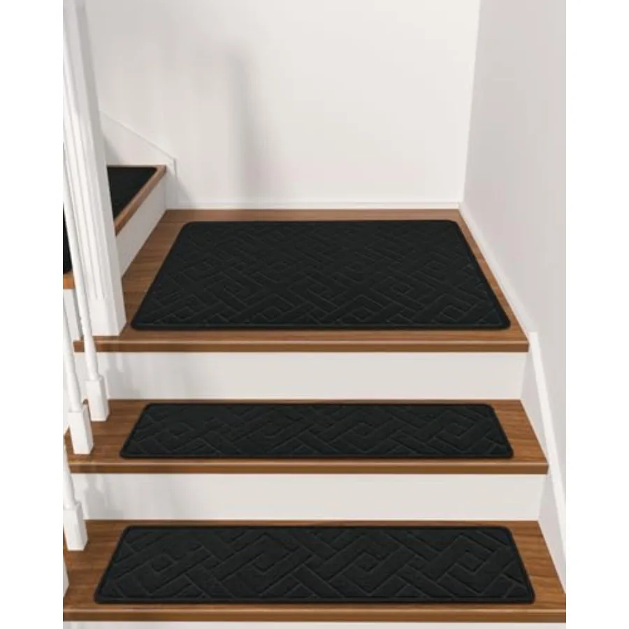 

Накладки на ступени для деревянных лестниц, нескользящие, самоклеящиеся, 20x32 дюйма, для внутренних помещений, устойчивые к скольжению