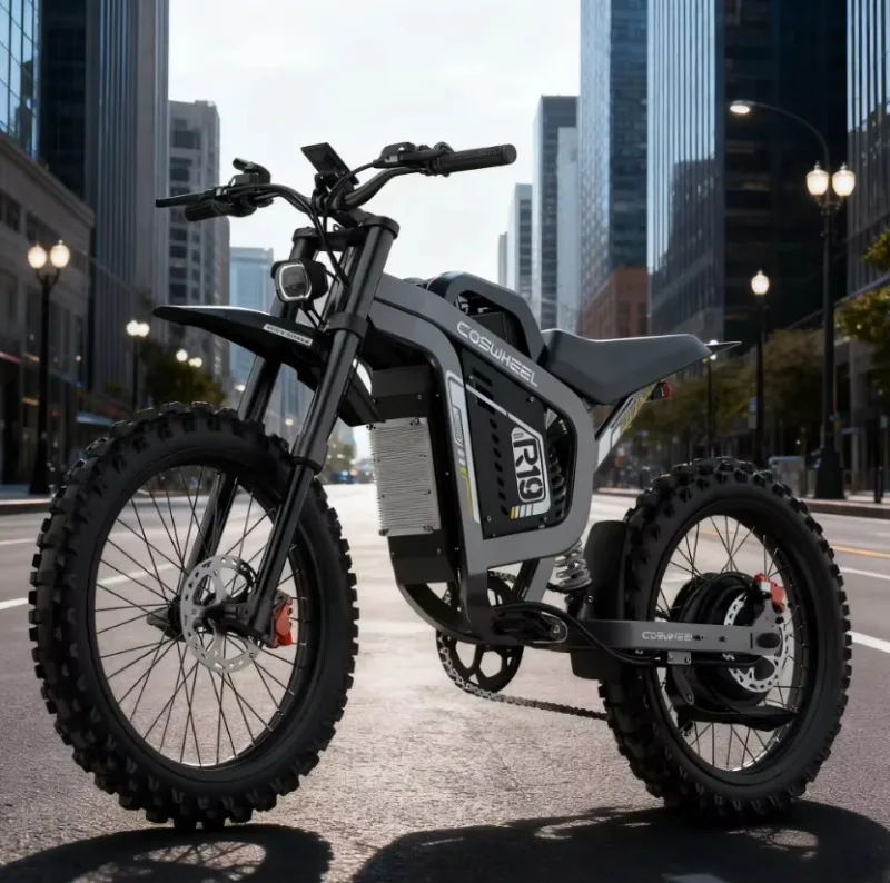KMS All-Terrain Electric Motorbike With Brushless Motor 1001-2000W 61-80km/h Max Speed R19 Tires & Adjustable Suspension