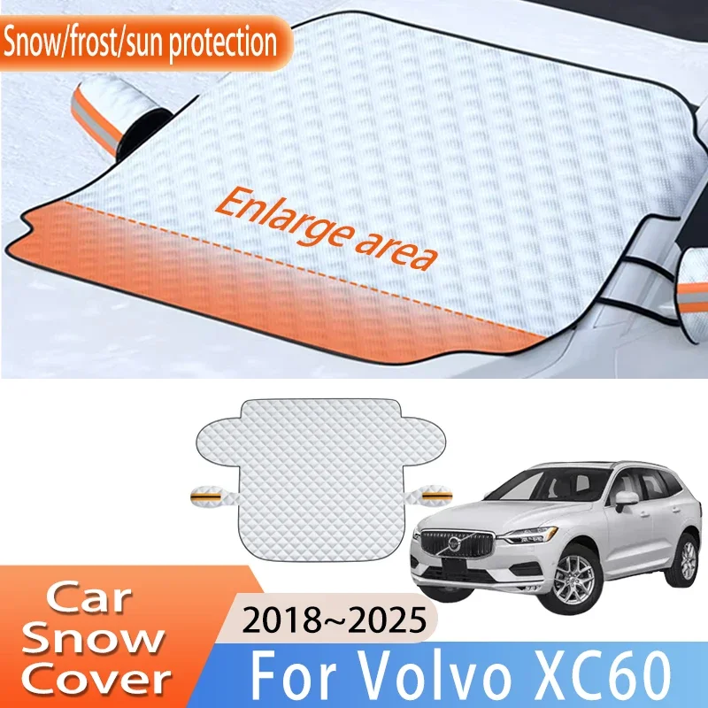 

Car Accessories For Volvo XC60 2018~2025 2019 Upgrade Front Windscreen Snow Cover Ice Frost Sun Protector Waterproof Auto Parts