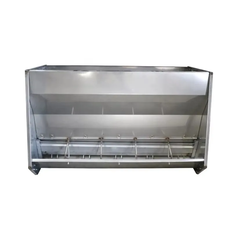 

animal farm auto double sided stainless steel pig feeder