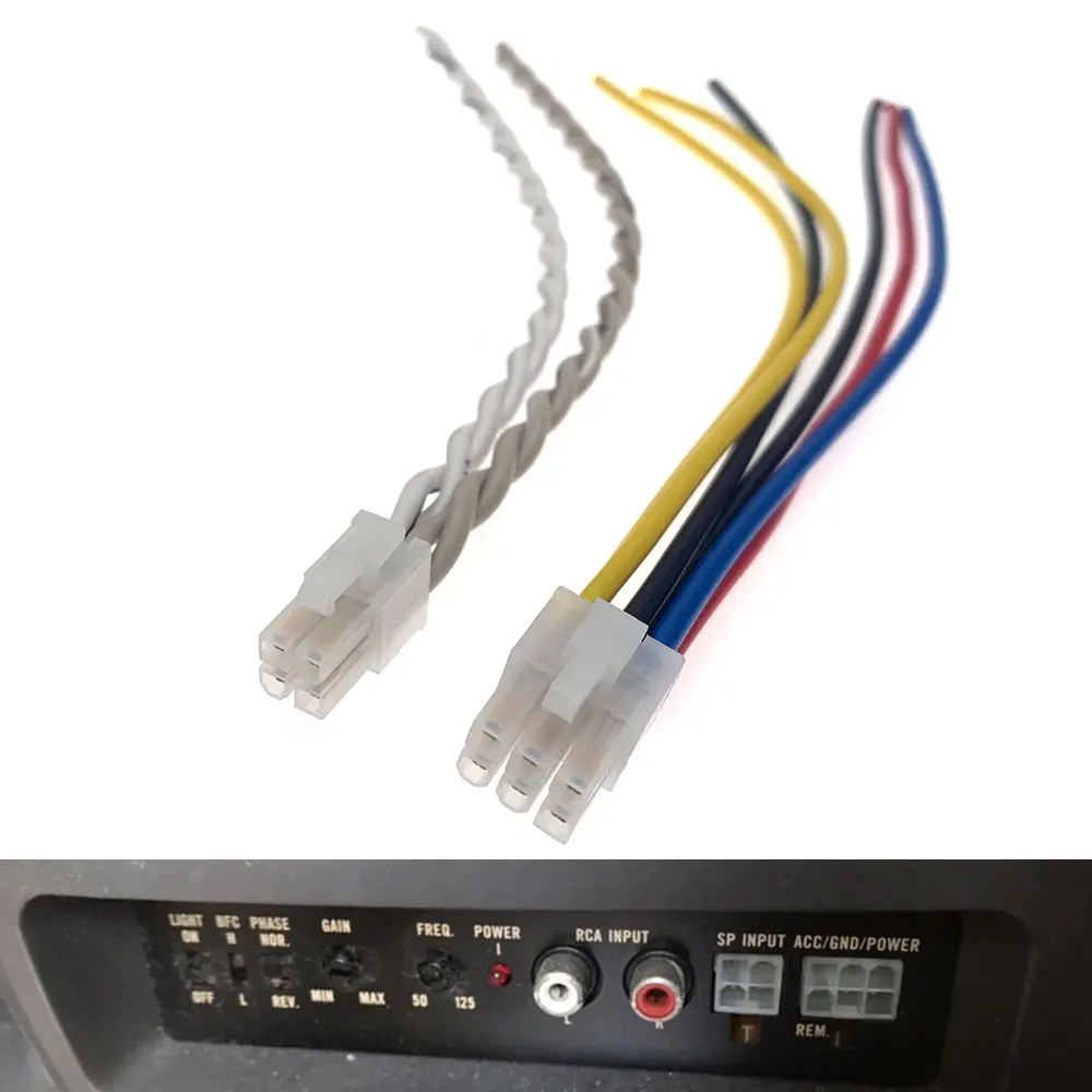 Câble de raccordement d'alimentation pour amplificateur de voiture 4/6 broches, pour haut-parleurs Pioneer TS-WX65A TS-WX75A