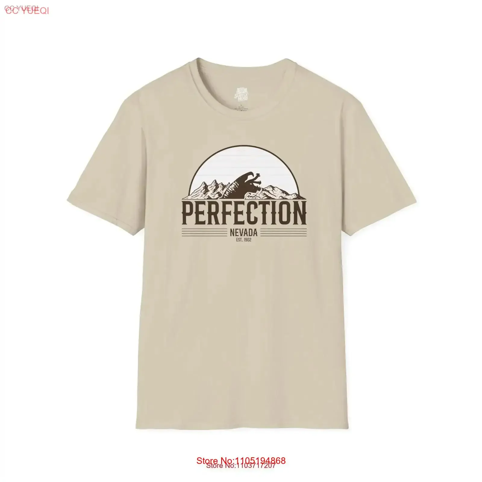 Perfection Nevada T Shirt Tremors Inspired Subtle Fandom Sci Fi Horror Geek vintage Washed Soft homme graphic Versatile