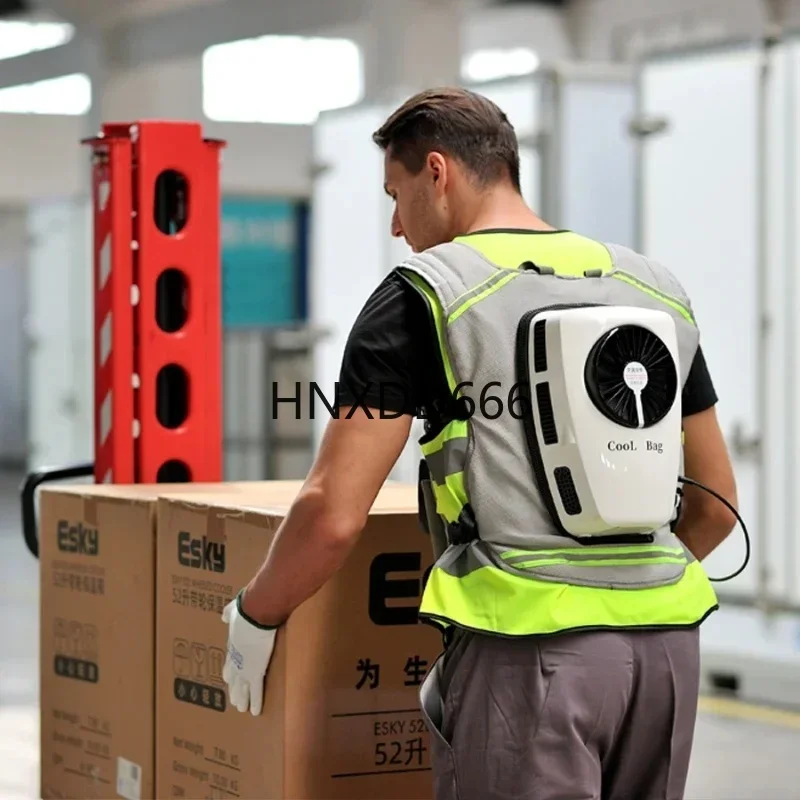 Portable Rechargeable Cooling Vest for Outdoor Work and Welding Activities