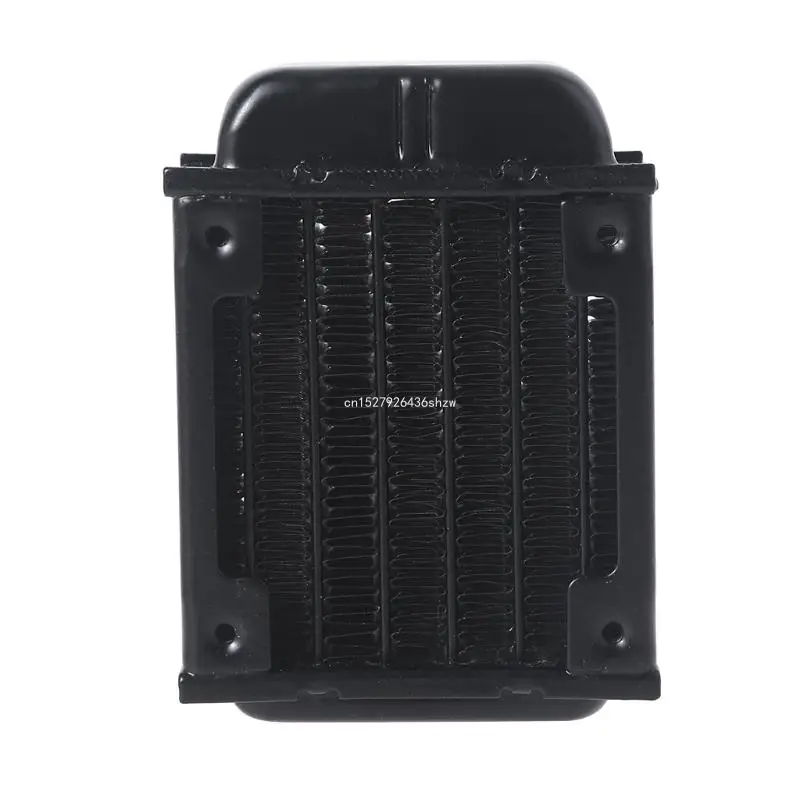 Aluminum Radiator CPU Water Cooling Heat Exchanger with 1/4 inch Thread 6 Tubes Dropship