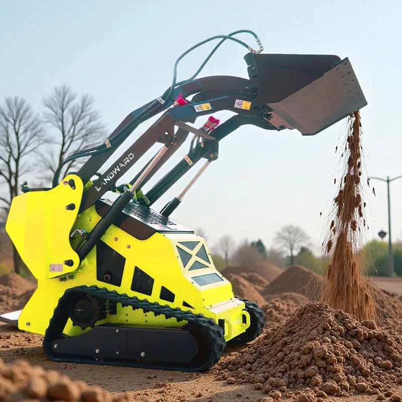 Euro 5 EPA 1 Tonnen Mini-Kompaktlader, 25-PS-Lader, optionaler Kompaktlader für Kubota-Motoren, Heimgebrauch, Mini-Lader, günstig, individuell